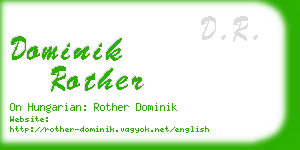 dominik rother business card